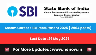 assam career   sbi recruitment 2025   2964 posts 