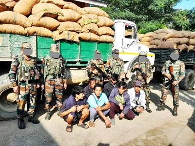 manipur  security forces foil another cross border smuggling bid