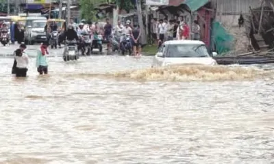 nagaland  incessant rain in dimapur leaves 3 dead  flights grounded  roads flooded