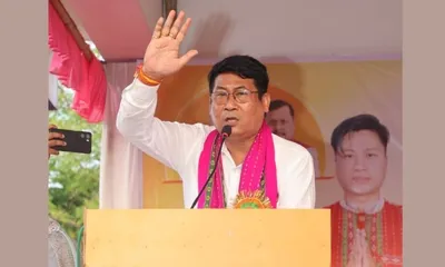 tripura  minister bikash debbarma narrowly escapes mob attack in khowai
