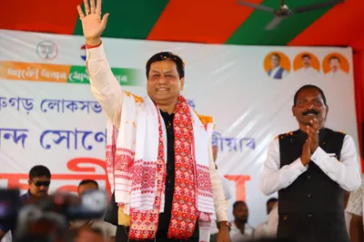 assam  sonowal urges public support for modi s third term as pm