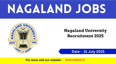 nagaland jobs   nagaland university recruitment 2025