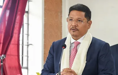 meghalaya assembly building unaffected by retaining wall collapse  cm