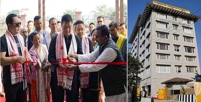 assam  cm pema khandu inaugurates arunachal bhavan in guwahati