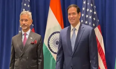 amid tariff tension jaishankar meets us counterpart marco rubio