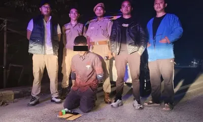 arunachal  east siang police arrest suspected drug peddler  seize heroin in pasighat