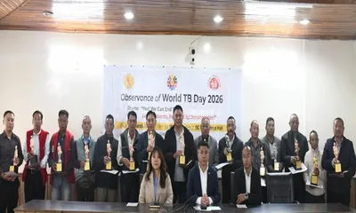 nagaland  kohima honours 22 tb free villages on world tb day