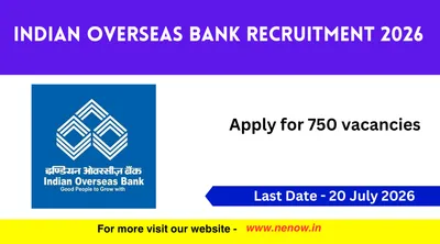 indian overseas bank recruitment 2026   apply for 750 vacancies