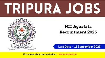 tripura jobs   nit agartala recruitment 2025