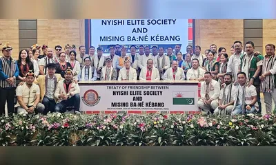 arunachal  nyishi  mising communities sign historic  treaty of friendship 