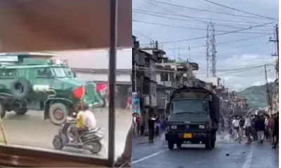 manipur  tension in churachandpur as kuki protesters demand release of arrested youth