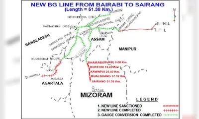 mizoram rail link to rest of india set for commissioning in july