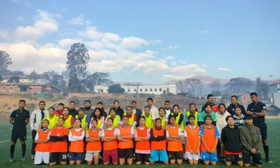 manipur concludes final football trials for 1st khelo india tribal games