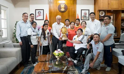 manipur  guv lauds state team to represent india in global wheelchair basketball tournament