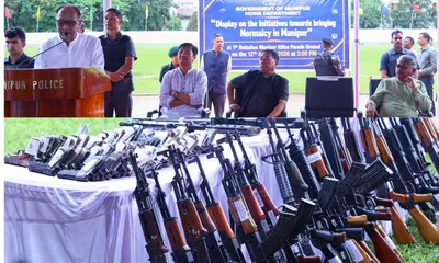 manipur cm gives 15 day deadline to surrender illegal weapons