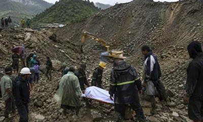 myanmar  five killed in landslide at abandoned jade mine dump in hpakant
