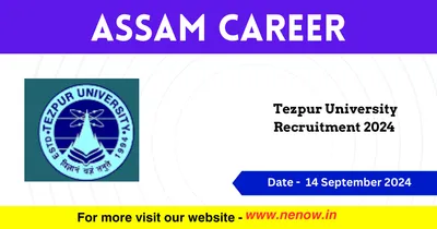 assam career   tezpur university recruitment 2024