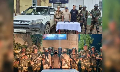 manipur  2 plas  1 kcp arrested  one vehicle recovered
