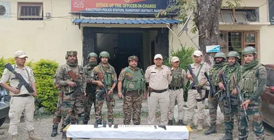 manipur  uppk cadre arrested  weapons recovered in kangpokpi