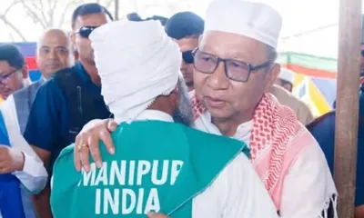 manipur  379 haj pilgrims depart from imphal for mecca  cm flags off second batch