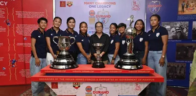 manipur  durand cup returns to imphal with grand trophy tour