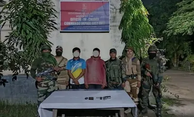 manipur  two arrested in imphal east for alleged arms smuggling