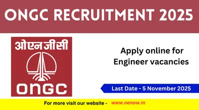 ongc recruitment 2025   apply online for engineer vacancies