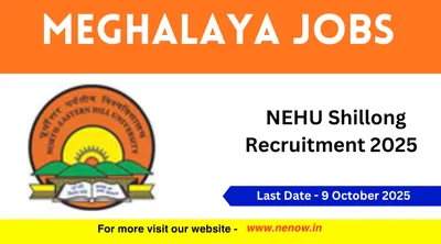 meghalaya jobs   nehu shillong recruitment 2025
