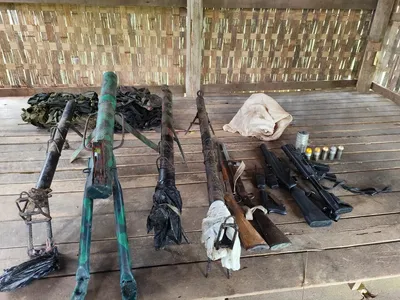 two bunkers destroyed  weapons recovered in manipur