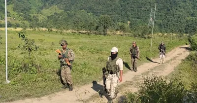 security forces on high alert as border fence damaged along myanmar frontier