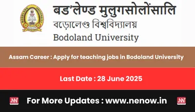 assam career   apply for teaching jobs in bodoland university