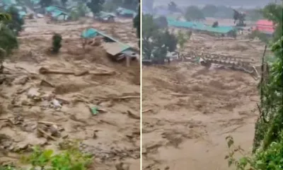 arunachal flash floods  six districts cut off  search on for missing