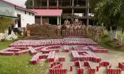 manipur govt destroys over 51 000 litres of seized liquor worth rs 1 2 crore