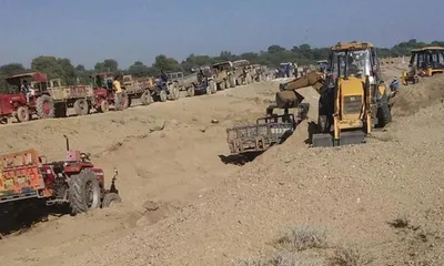 assam  bajali miners raise alarm over illegal sand extraction along pahumara river
