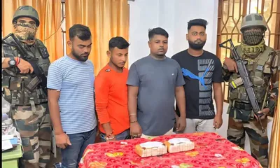 tripura  4 smugglers arrested as methamphetamine tablets seized