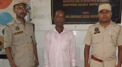 assam  man arrested for allegedly murdering wife with stone slab