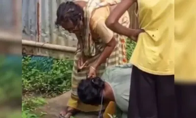 tripura  woman assaulted and tonsured by neighbours in gomati