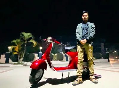 manipur techie makes electric scooter out of vintage bajaj 150