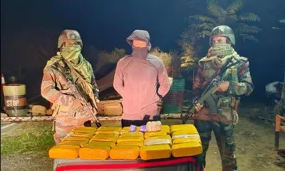 mizoram  34 kg meth worth rs 102 crore seized at indo myanmar border