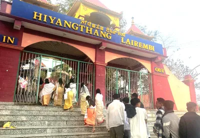 devotees in manipur seek divine intervention for peace on vasant panchami