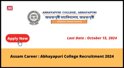 assam career   abhayapuri college recruitment 2024