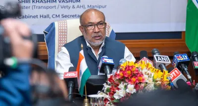 manipur cm urges people to vote for bjp in lok sabha elections