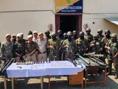 manipur  another cache of arms   ammo recovered in imphal east