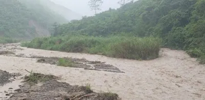 nagaland floods  one washed away in noklak  paddy fields and roads damaged in kiphire