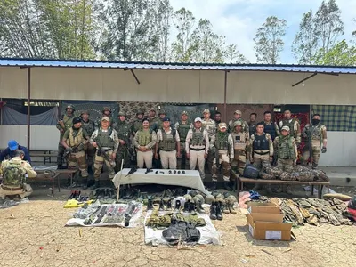 insurgents’ base camp busted at laingoubi in manipur