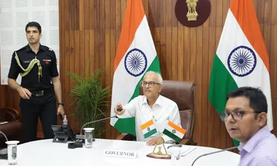 manipur governor launches cashless transport  e license services