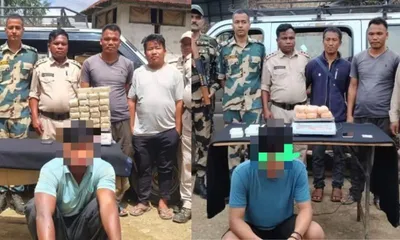 manipur police seize rs 40 crore brown sugar and meth  two arrested