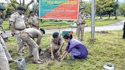 four crores saplings to be planted in manipur by sept 2024  says forest minister