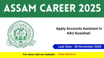 assam career 2025   apply  accounts assistant in aau guwahati