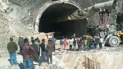 five front rescue operation underway for trapped workers in uttarakhand tunnel